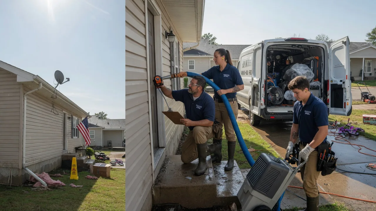 Ceiling Water Damage Restoration in Franklin, MO near me